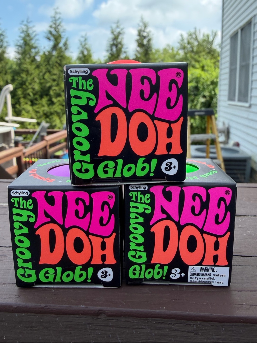 NeeDoh Groovy Glob- Lot of 3 MINIs